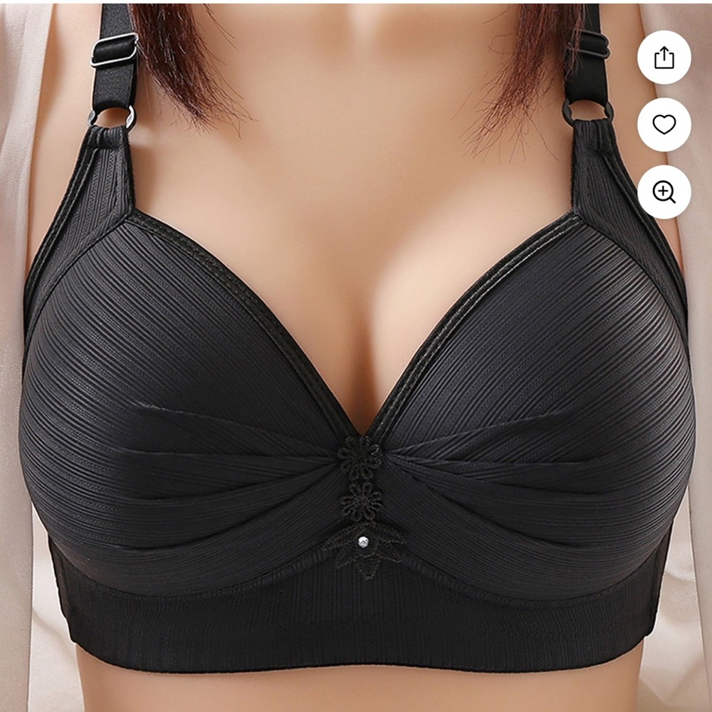 Sleek Black Women's Bra Size 36